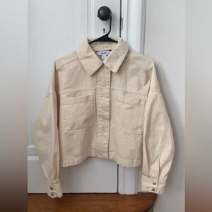 Old Navy Canvas Crop Utility Jacket